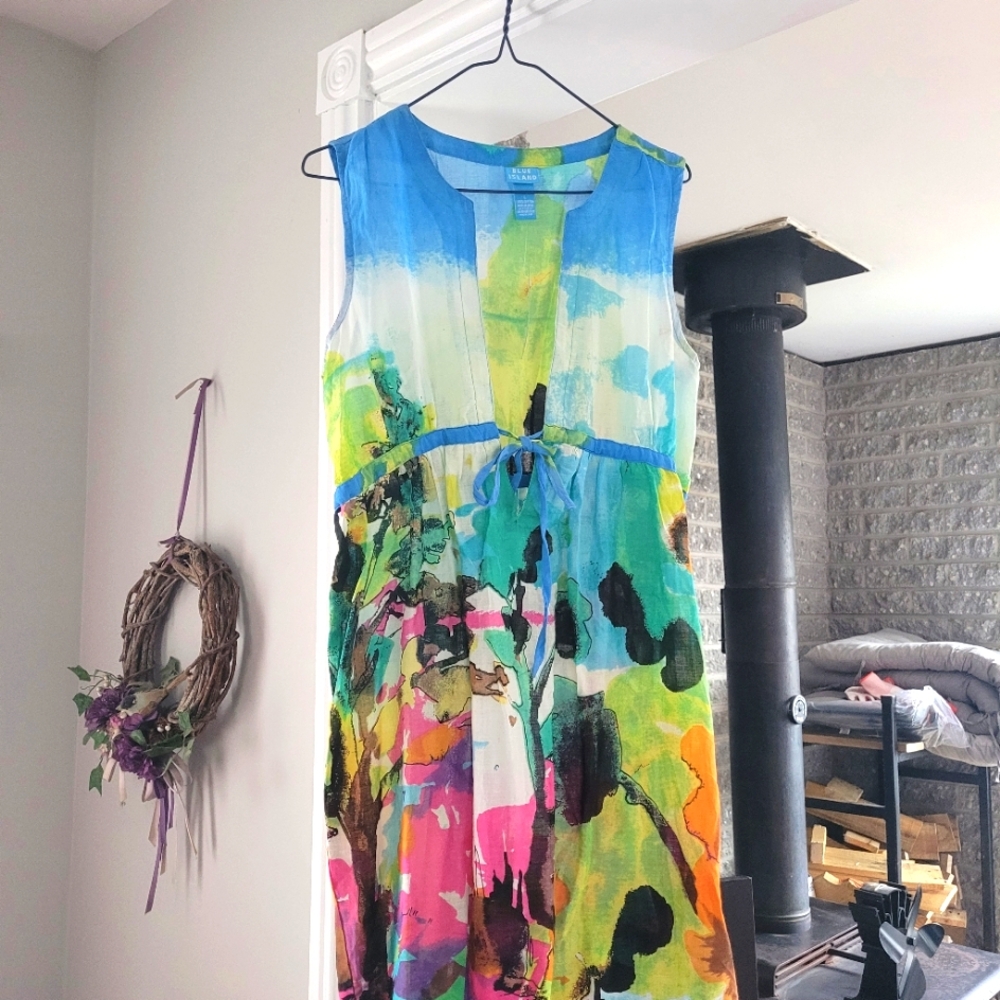Colorful Sleeveless Dress